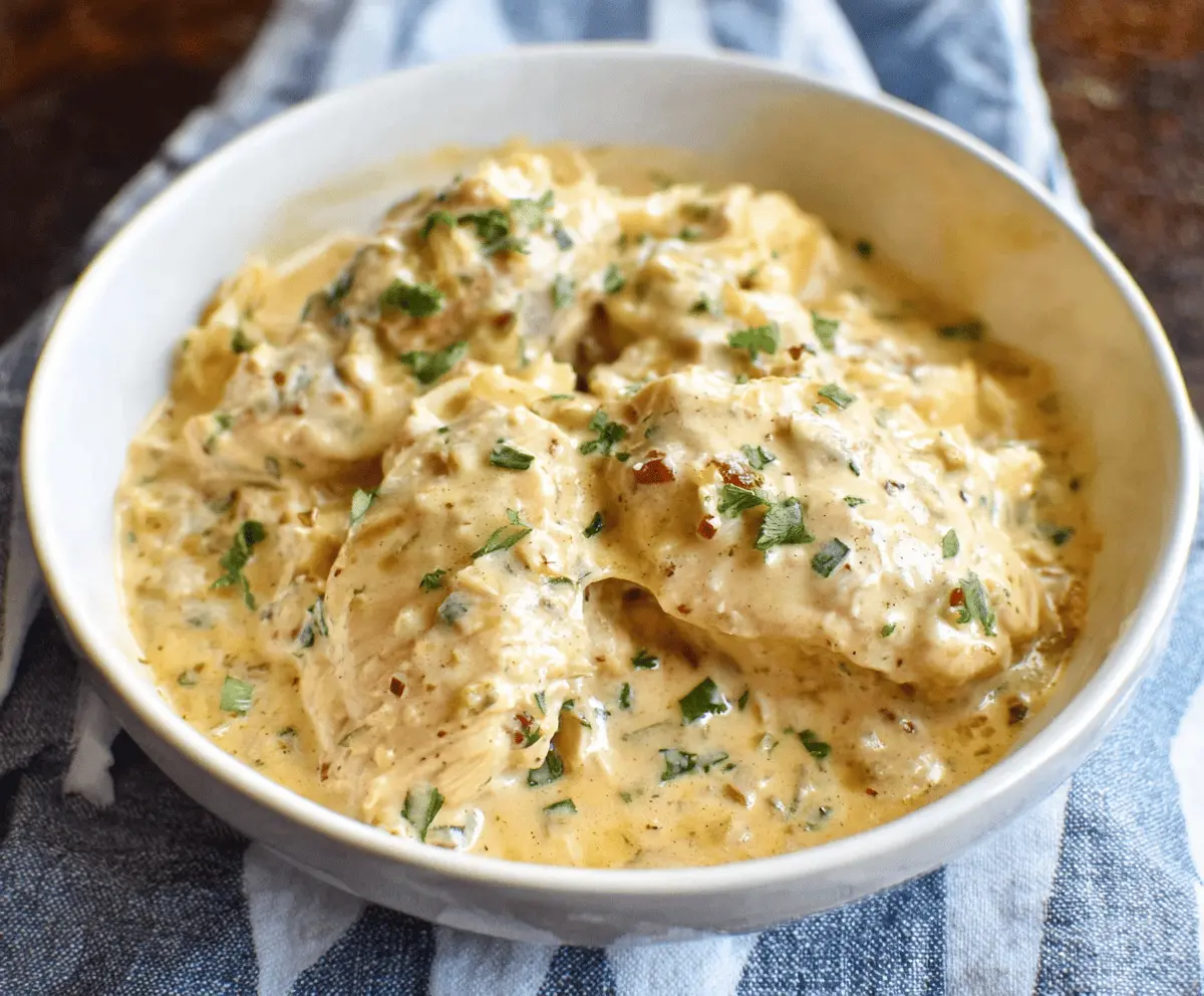 Easy Crock Pot Creamy Ranch Chicken Recipe