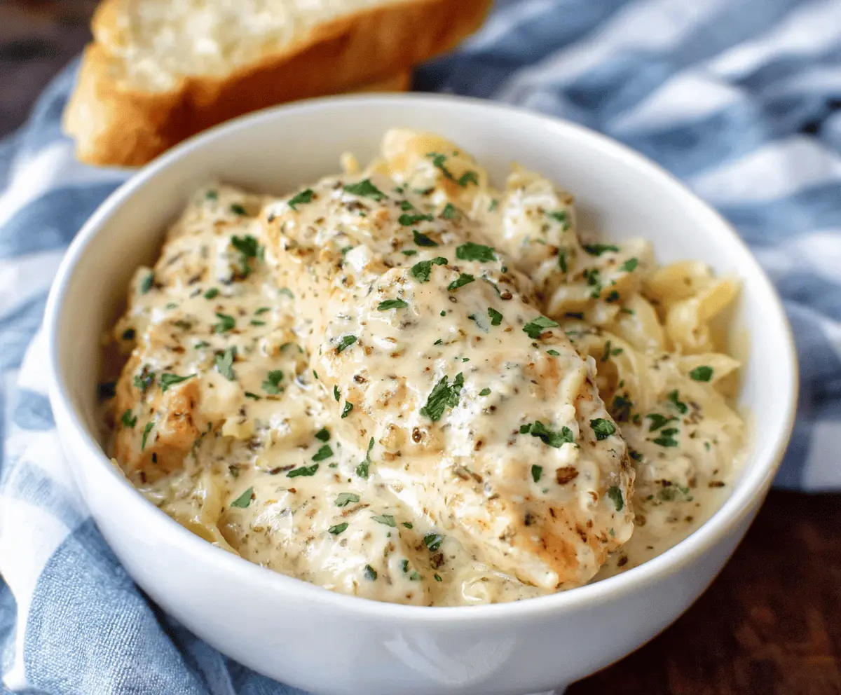 Easy Crock Pot Creamy Ranch Chicken Recipe