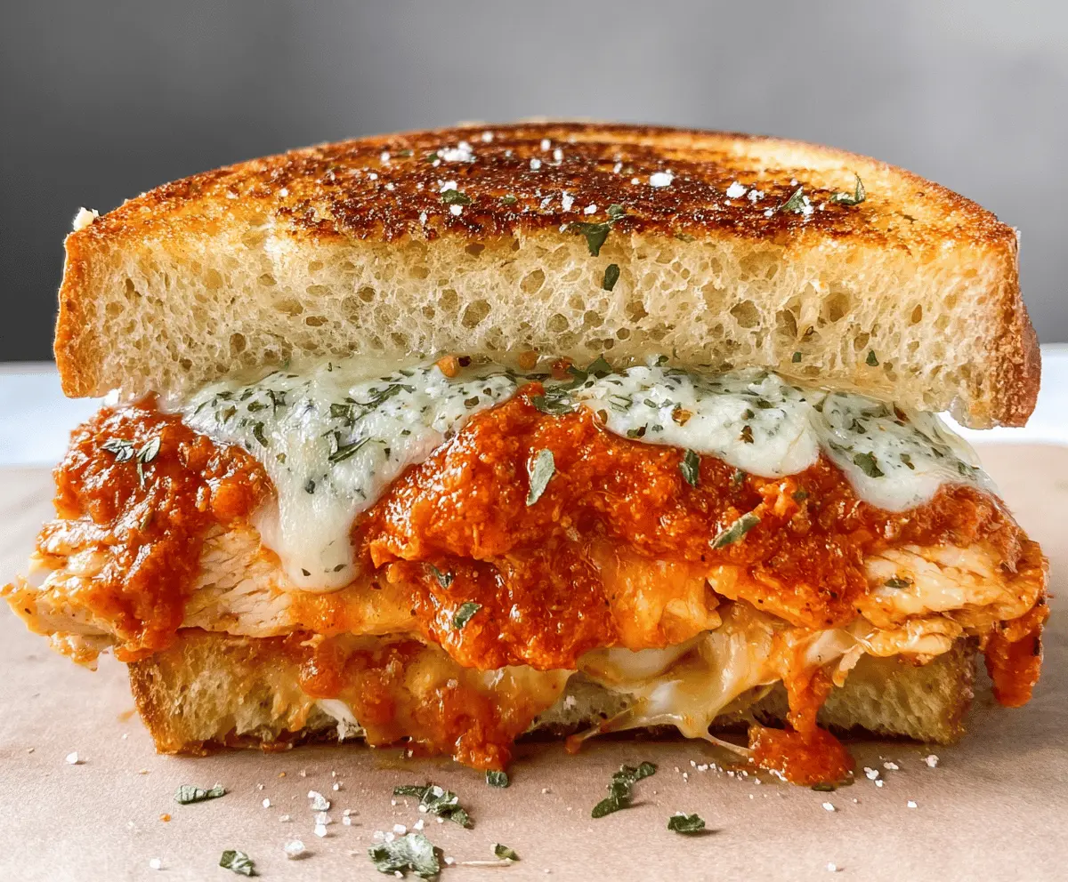 Easy Grilled Chicken Parmesan Sandwich Recipe
