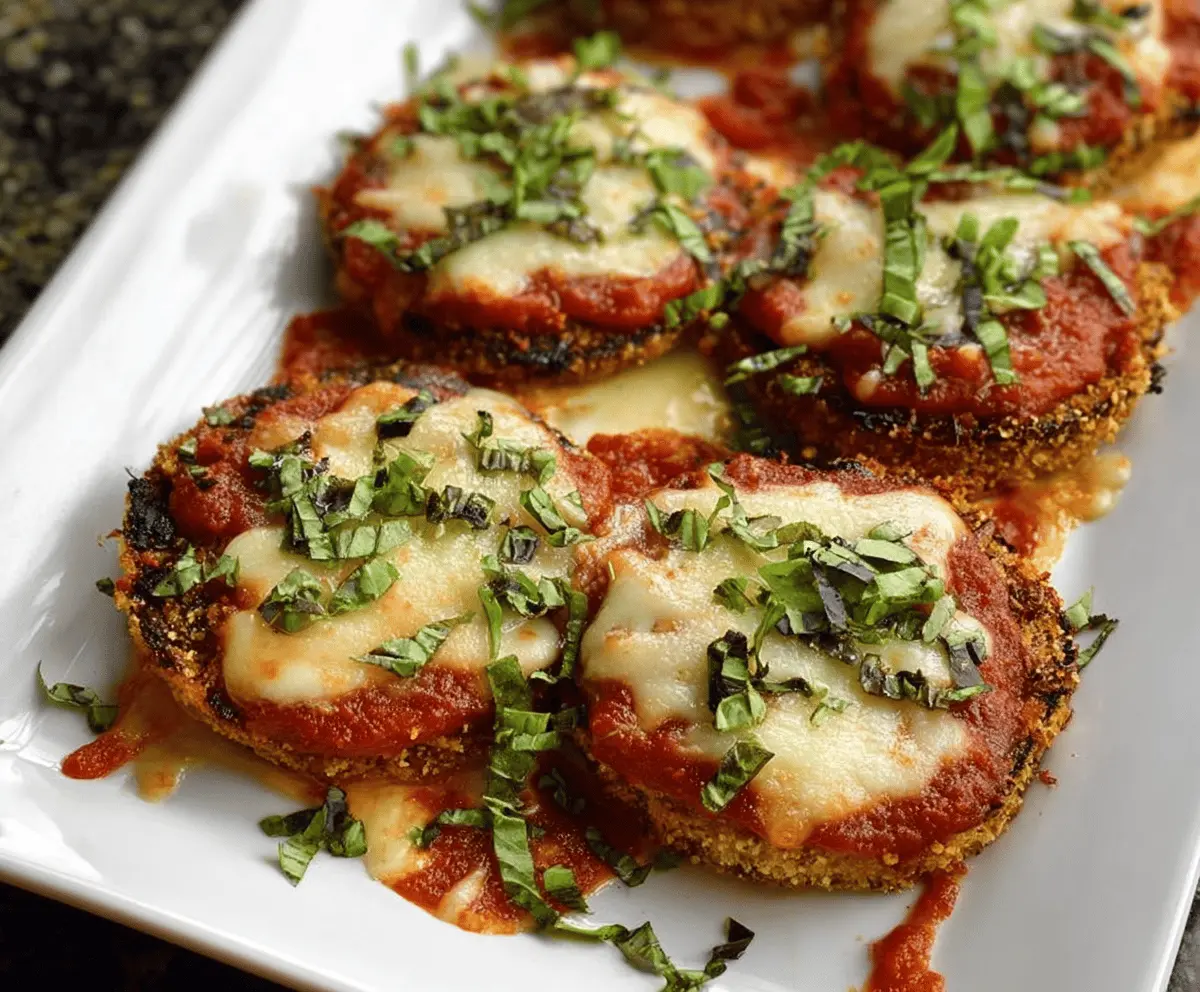 Crispy Baked Eggplant Parmesan Recipe