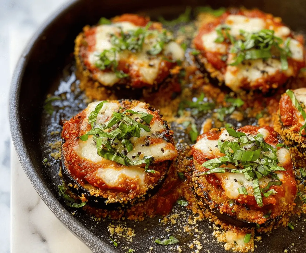 Crispy Baked Eggplant Parmesan Recipe