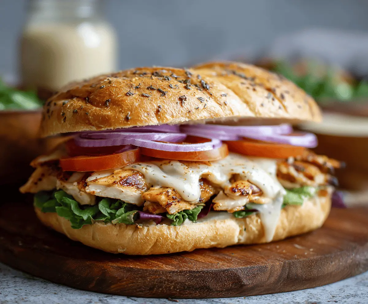 Easy Honey Dijon Chicken Sandwich Recipe