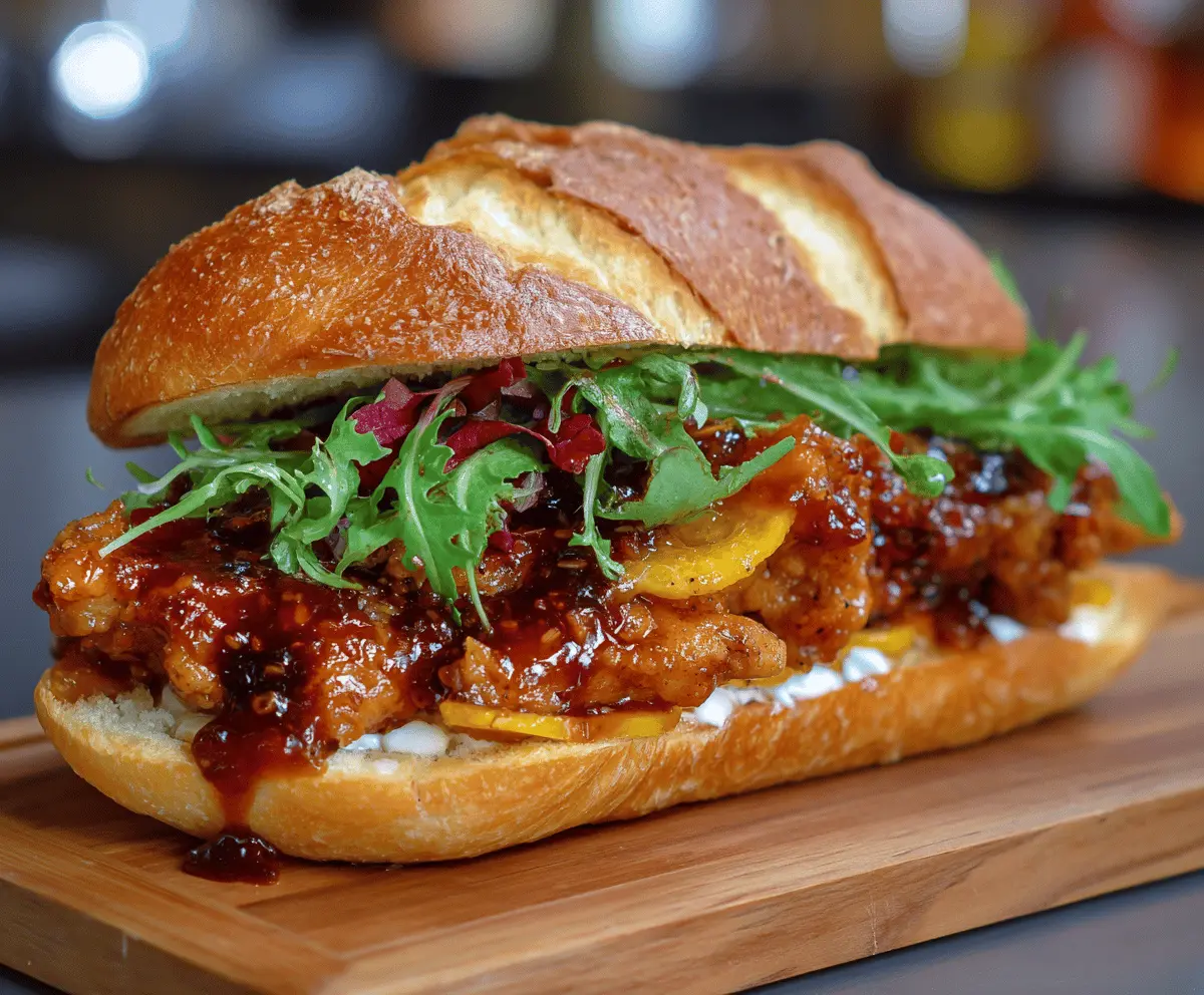 Easy Honey Dijon Chicken Sandwich Recipe