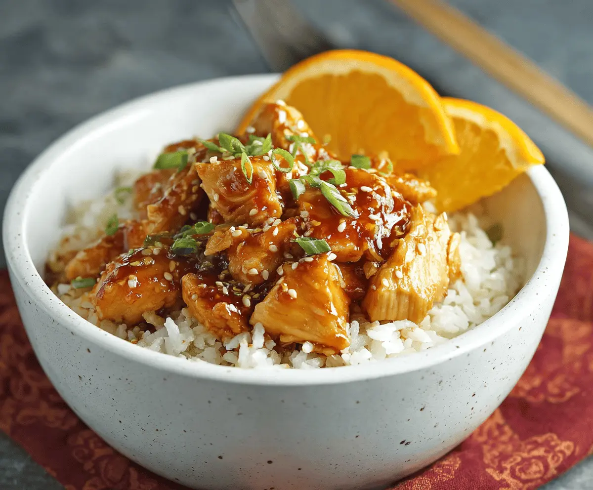 Easy Slow Cooker Orange Chicken Recipe