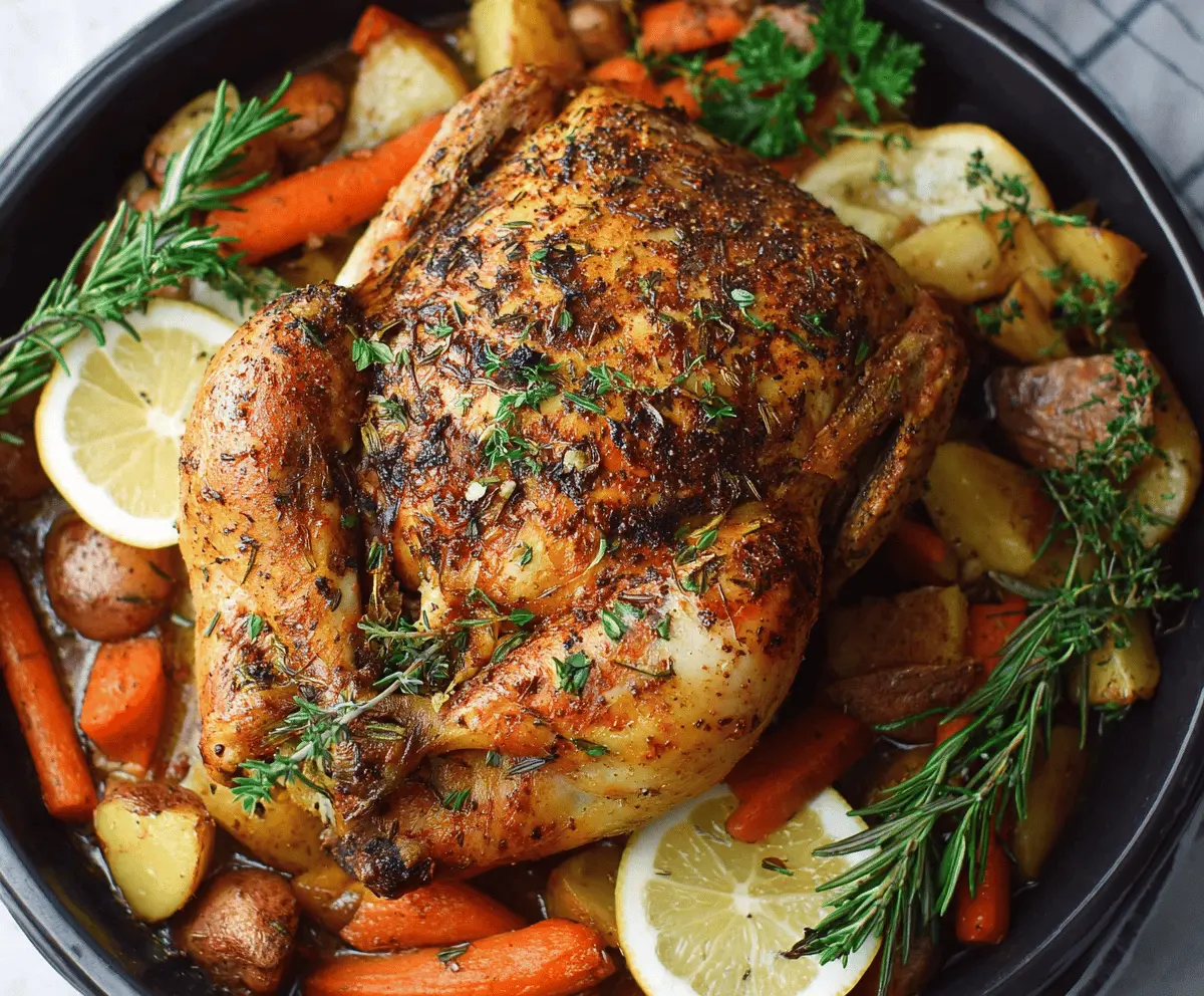 Easy Crockpot Whole Chicken Recipe