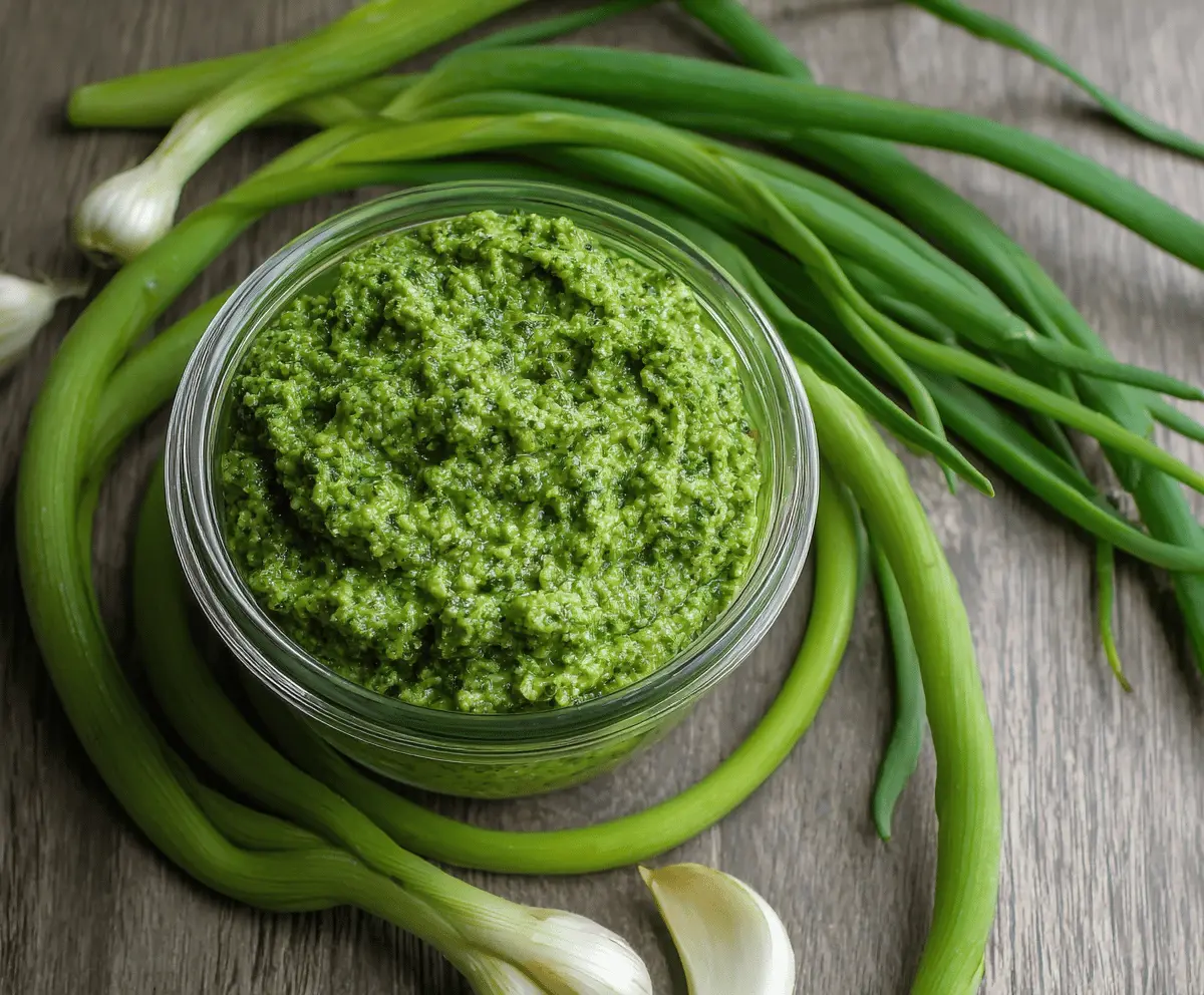 Easy Garlic Scape Pesto Recipe for Spring