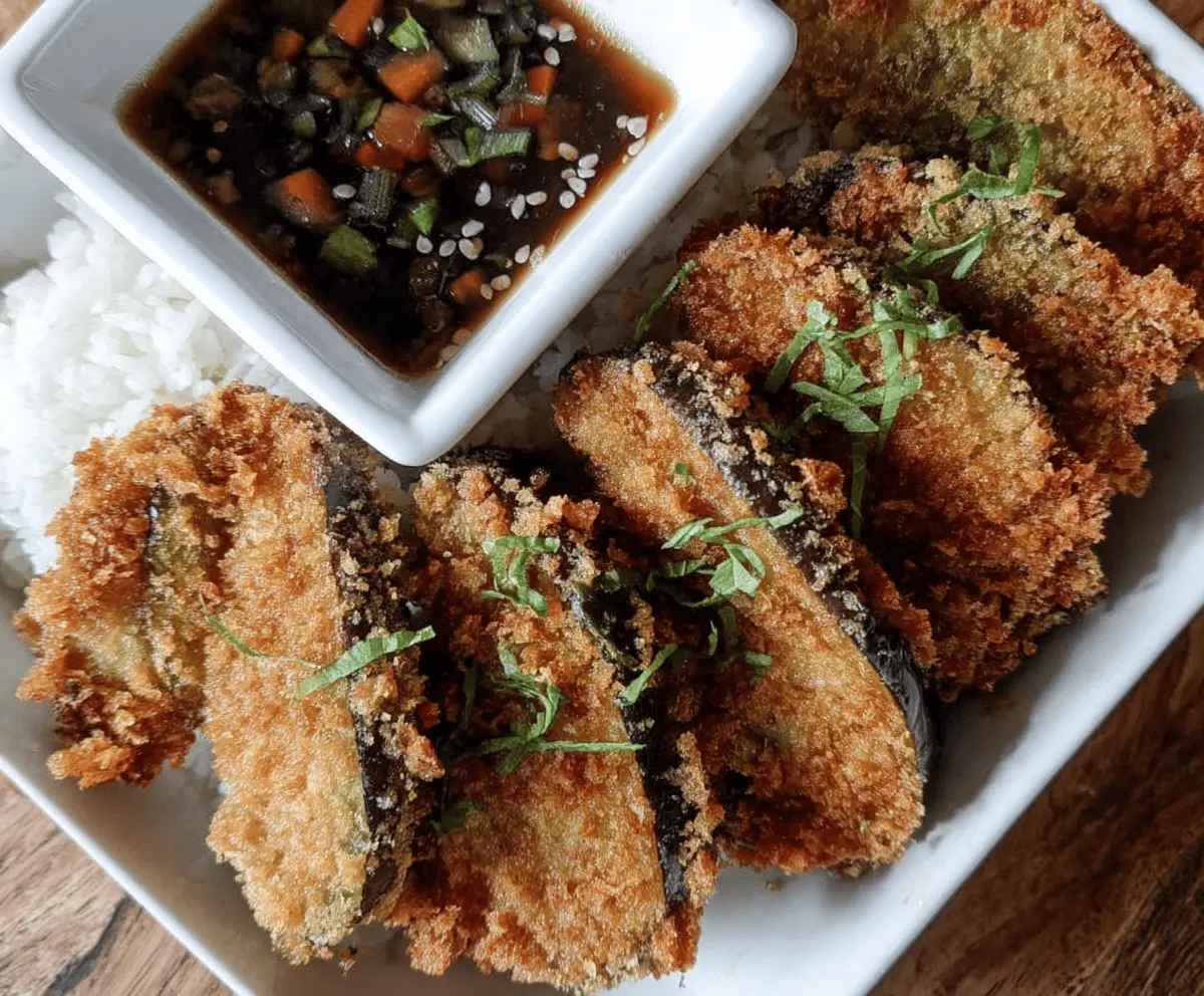 Crispy Eggplant Katsu Recipe for Easy Dinner