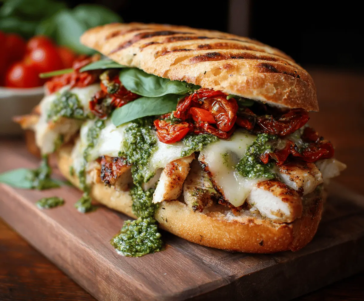 Easy Pan Fried Chicken Pesto Sandwich Recipe