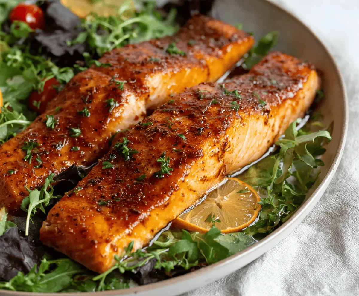Sweet and Spicy Cajun Brown Sugar Salmon Recipe