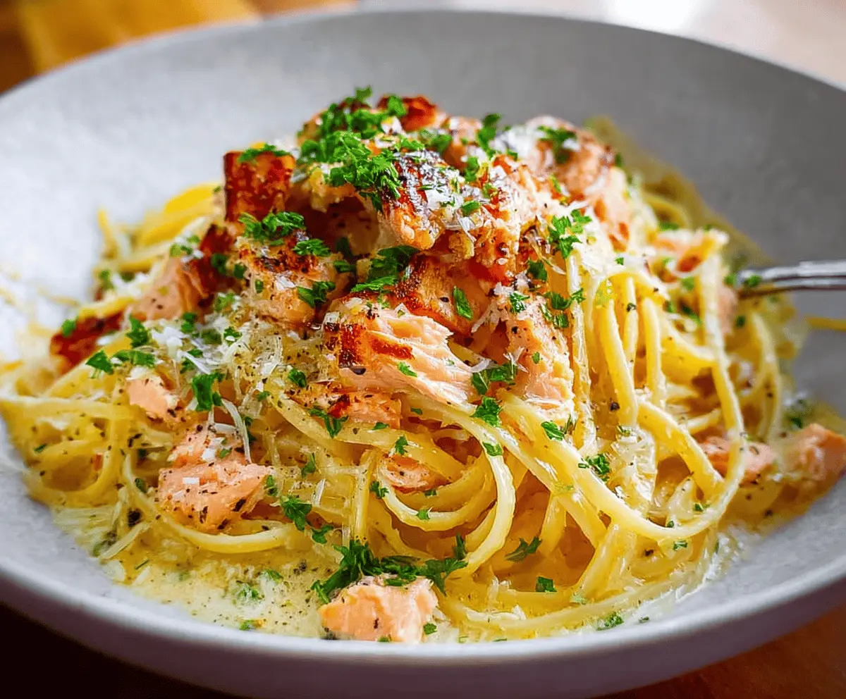 Creamy Smoked Salmon Carbonara Recipe