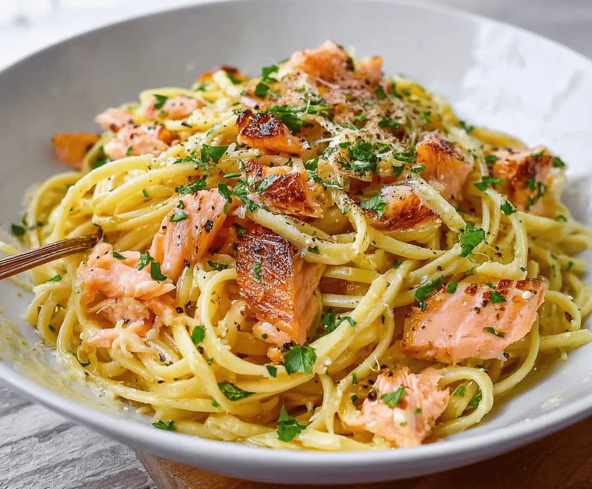 Creamy Smoked Salmon Carbonara Recipe