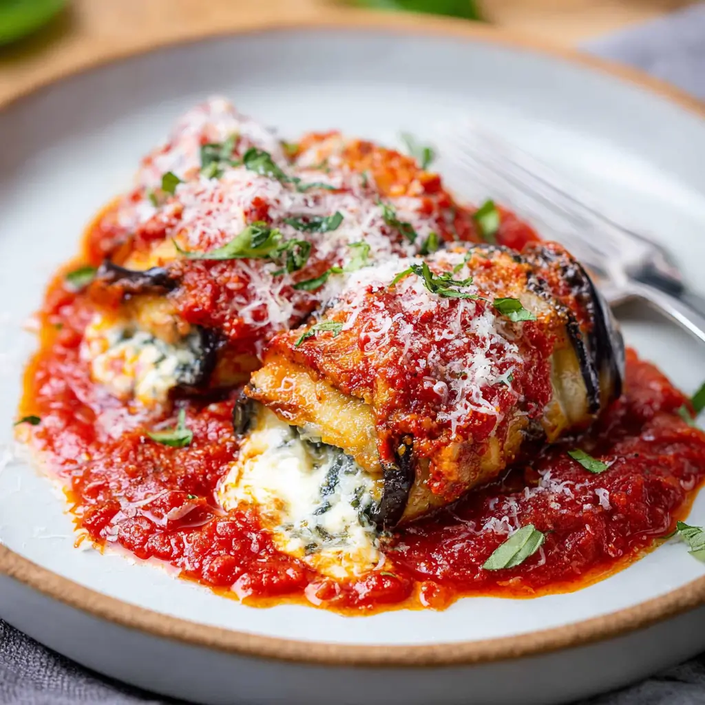 Cheesy Baked Eggplant Rollatini – Classic Italian Comfort Food