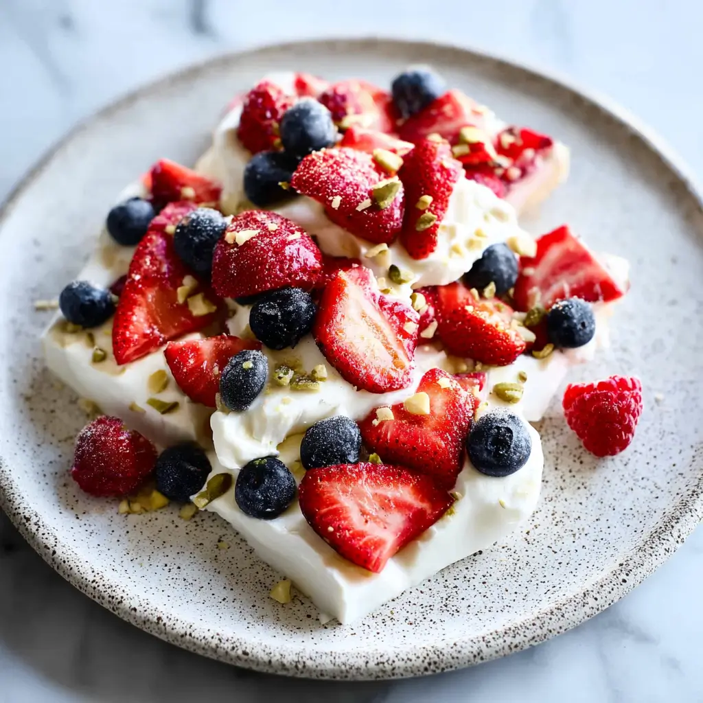 Frozen Yogurt Bark with Berries: A 5-Minute No-Bake Summer Dessert