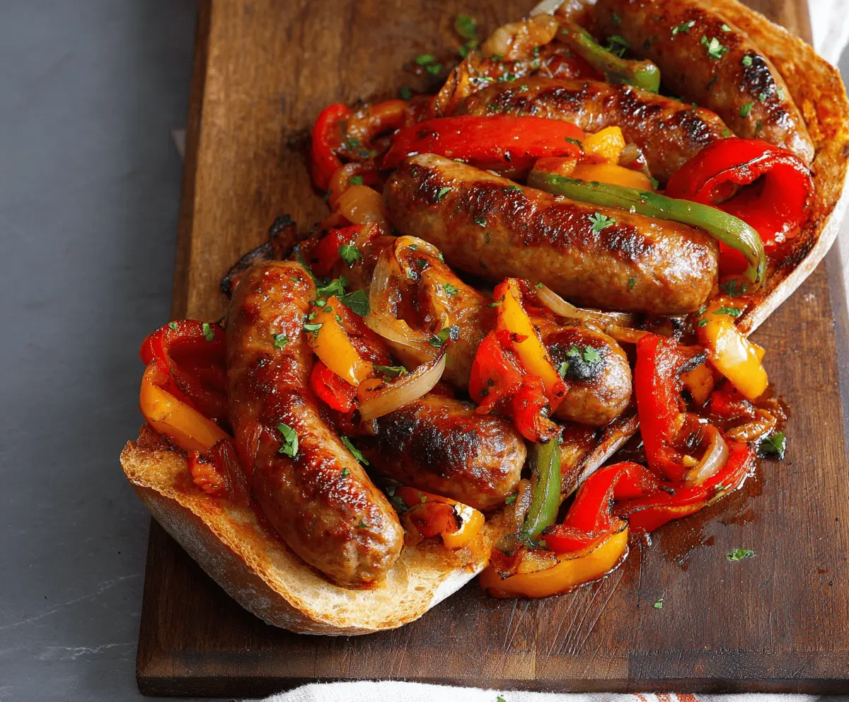 Easy Italian Sausage with Peppers and Onions Recipe