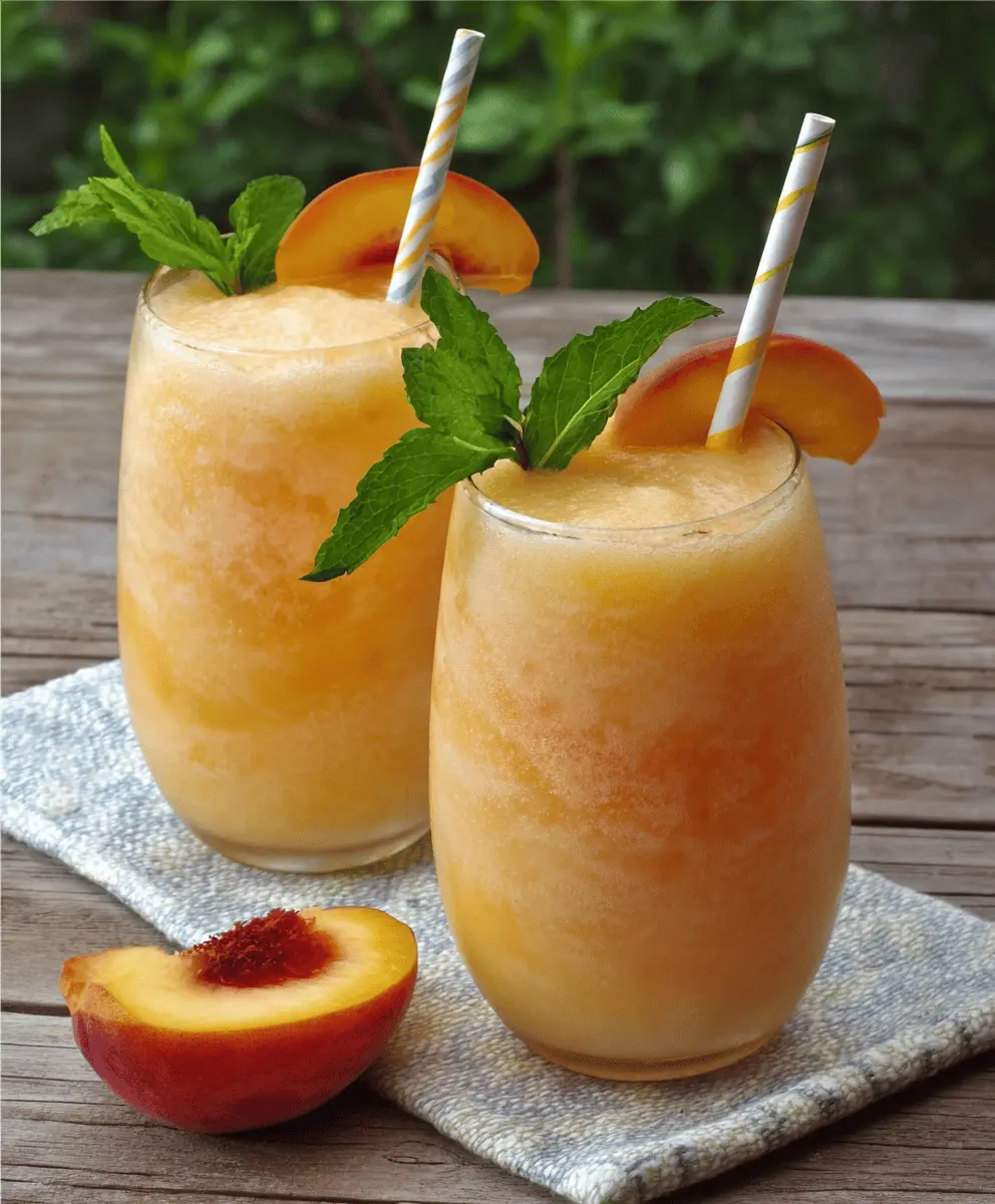 Refreshing Peach Lemonade Slush Recipe