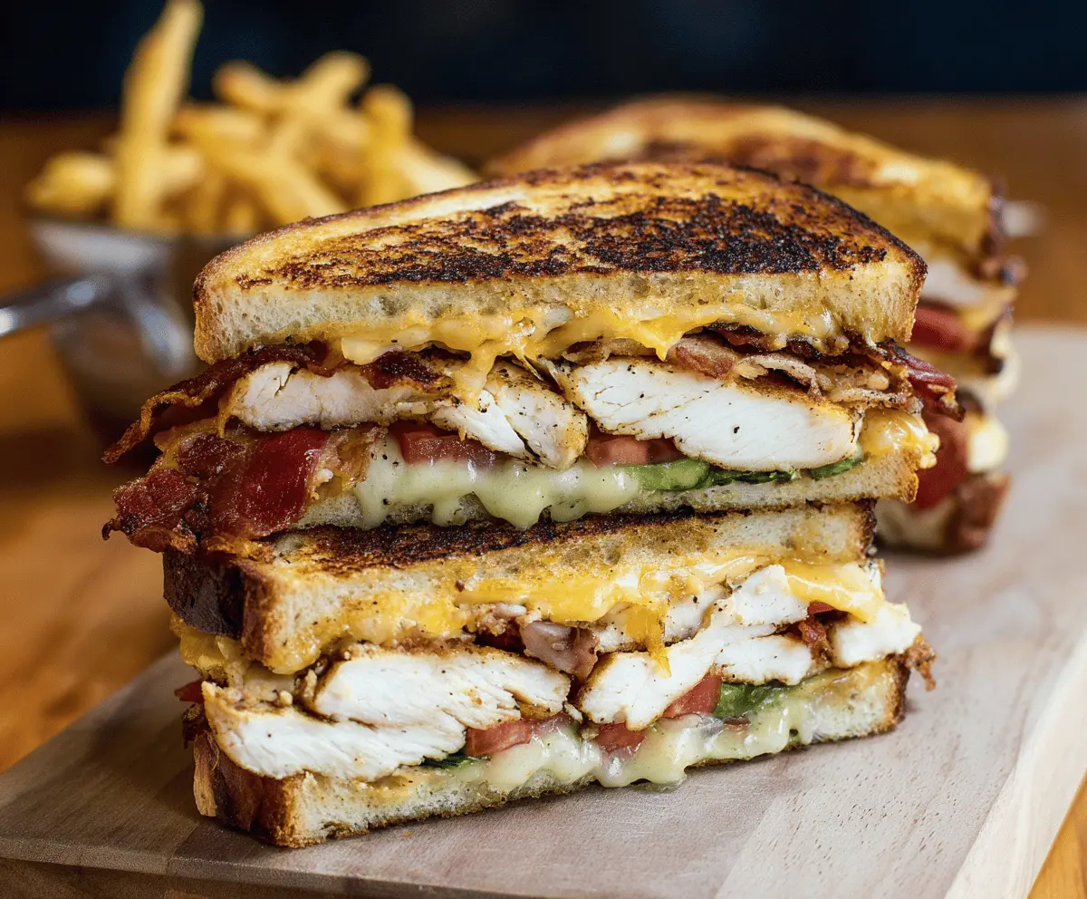 Easy Grilled Chicken Club Sandwich Recipe