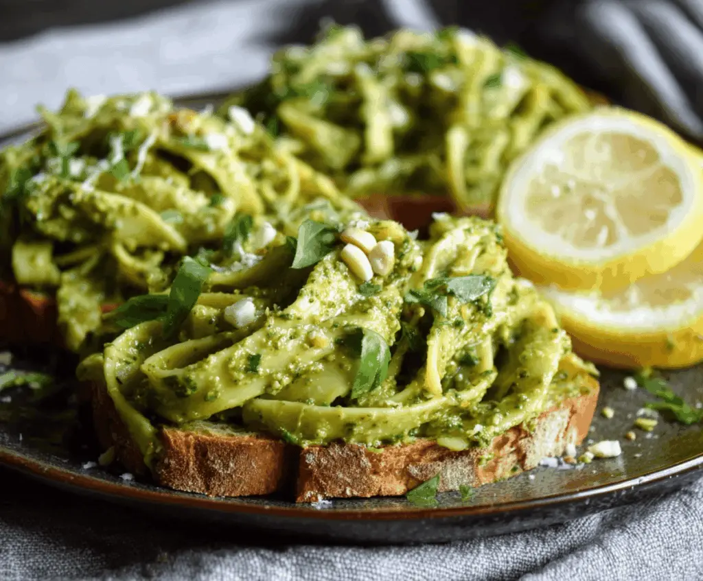 Creamy Avocado Lemon Pesto Recipe