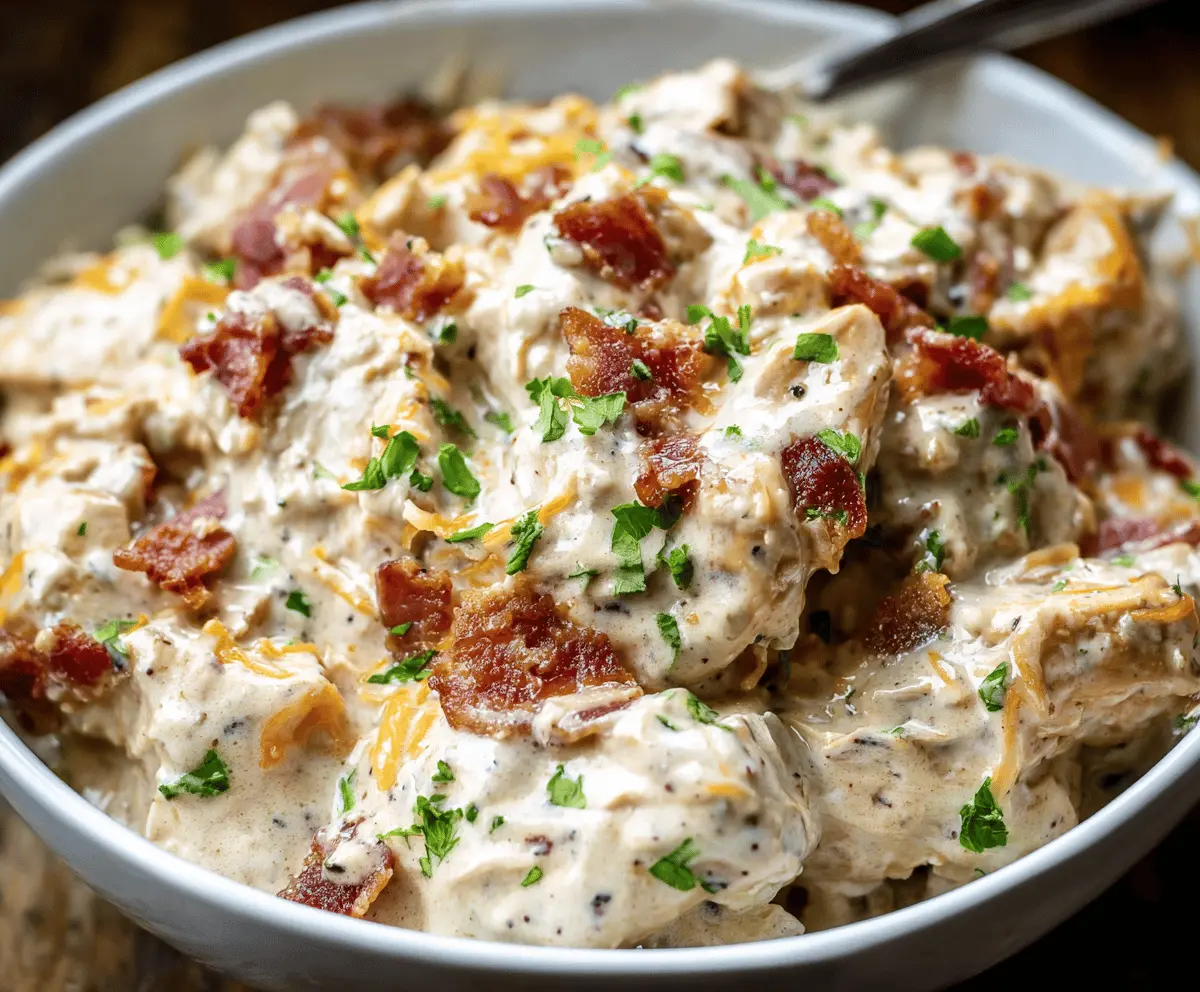 Easy Creamy Crockpot Crack Chicken Recipe