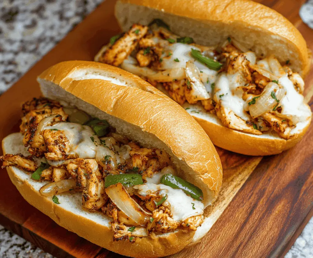 Chicken Philly Sandwiches