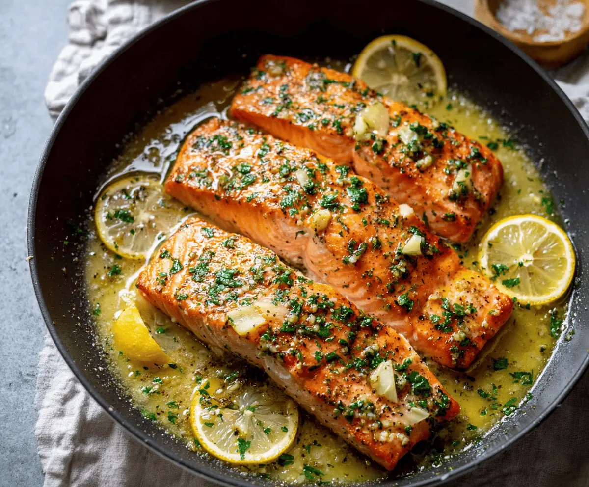 Garlic Butter Lemon Salmon