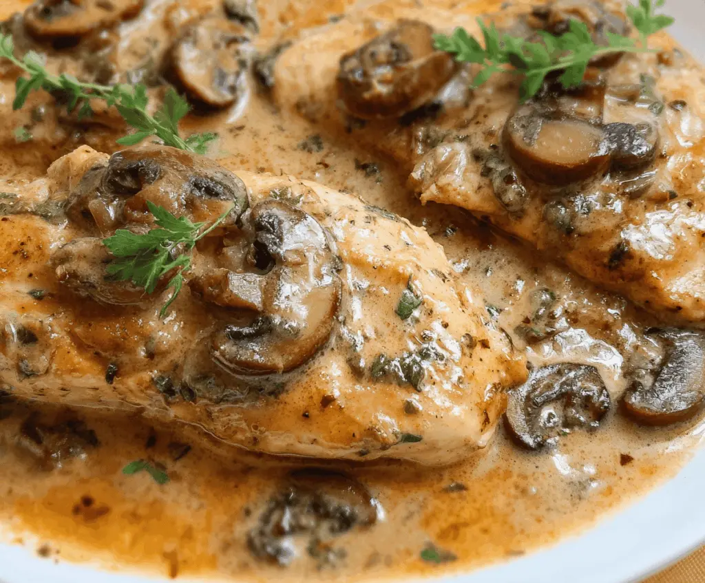 Slow Cooker Chicken Marsala