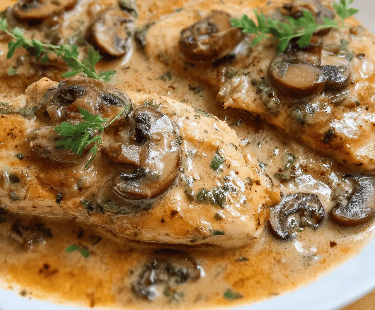 Slow Cooker Chicken Marsala