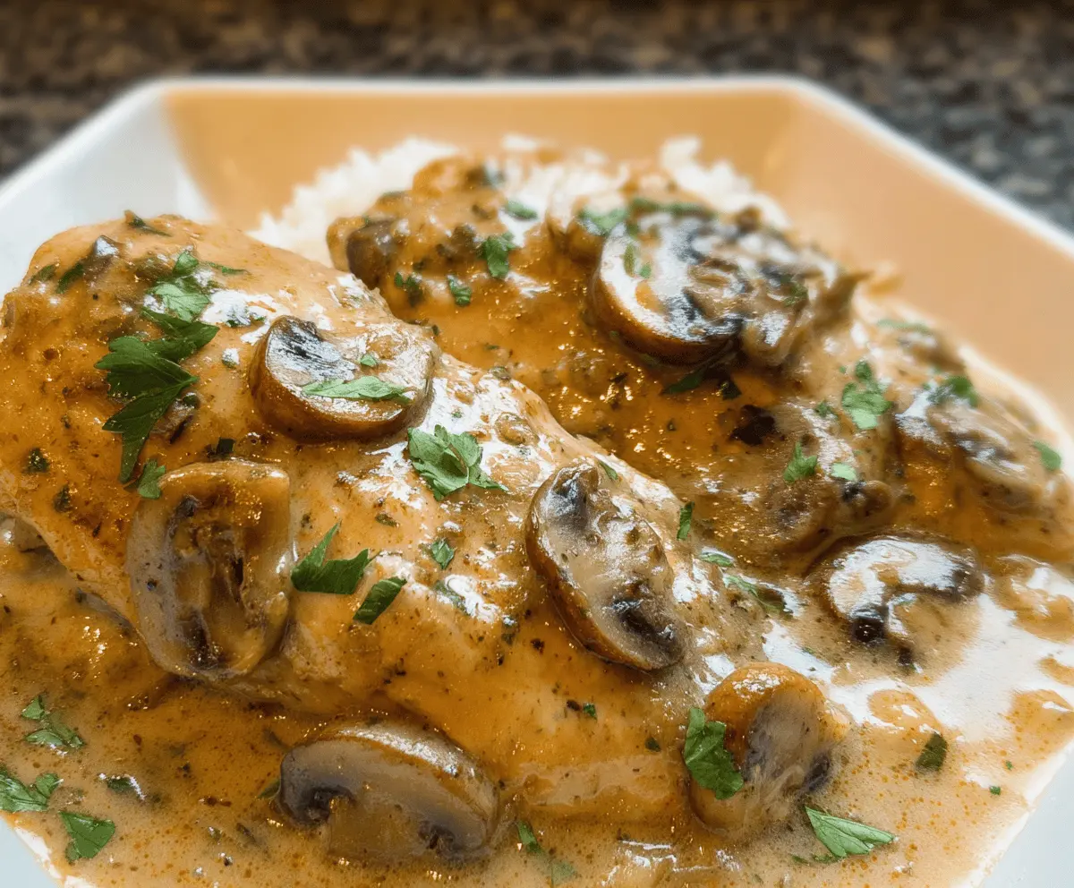 Slow Cooker Chicken Marsala