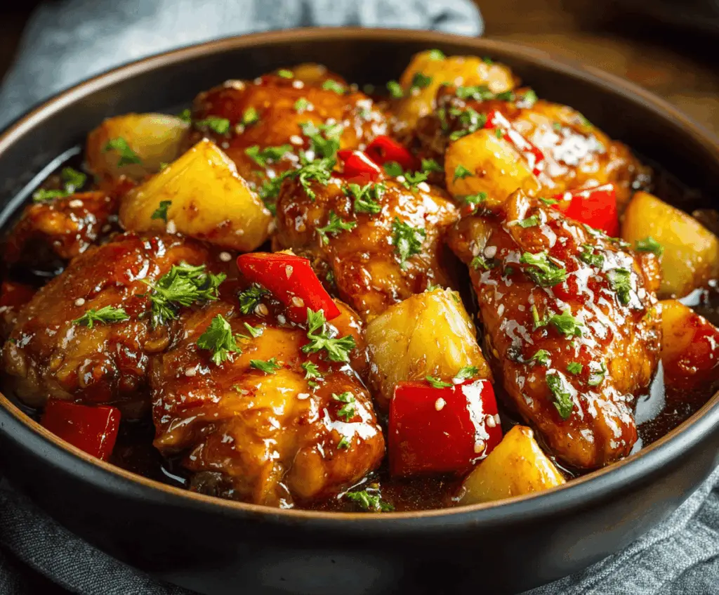 Sweet Hawaiian Crockpot Chicken