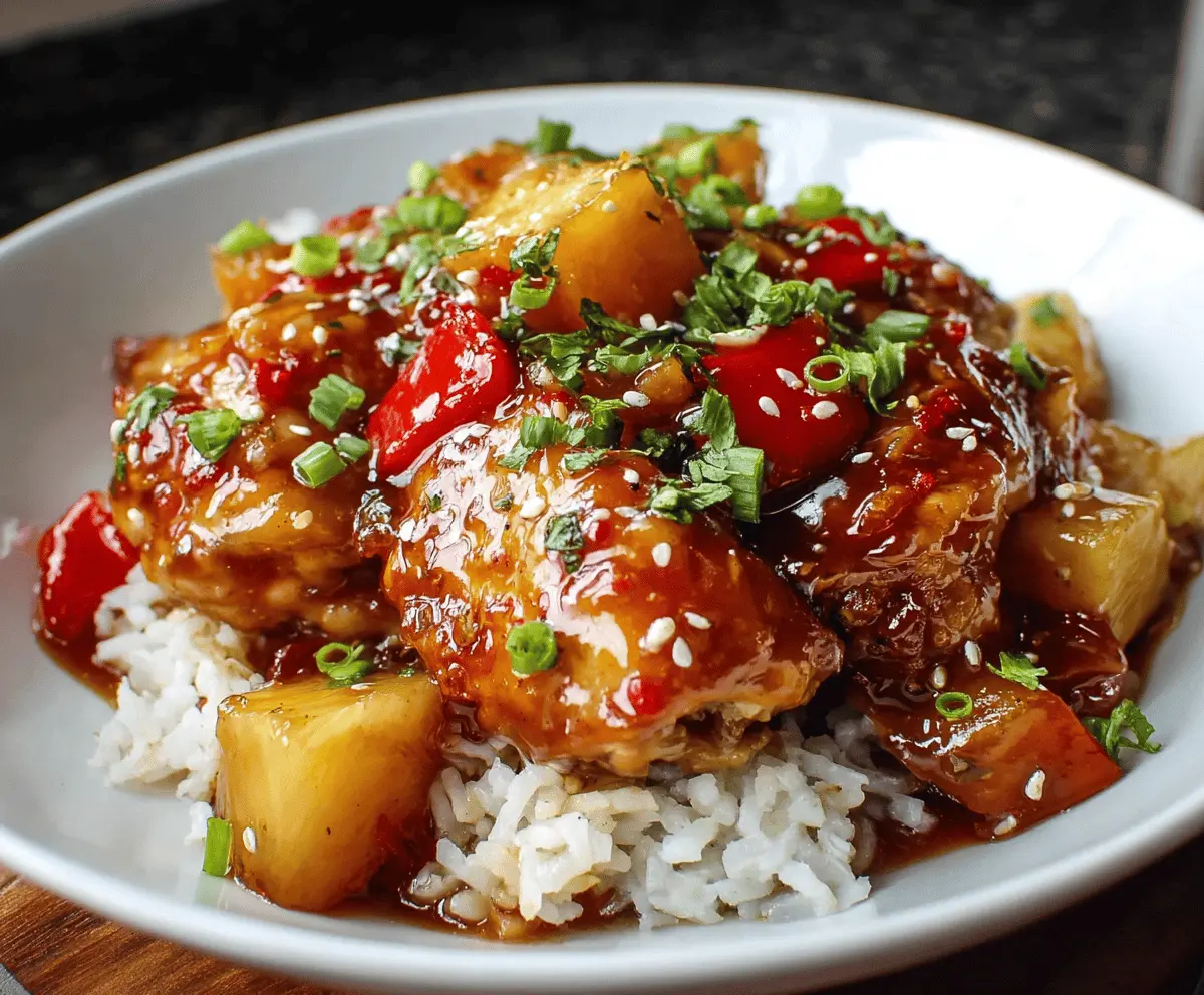 Sweet Hawaiian Crockpot Chicken Recipe