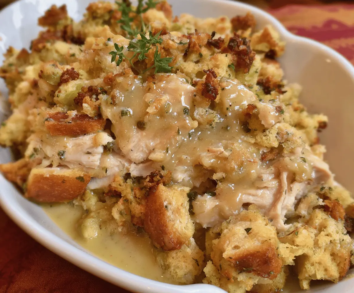Crock Pot Chicken And Stuffing