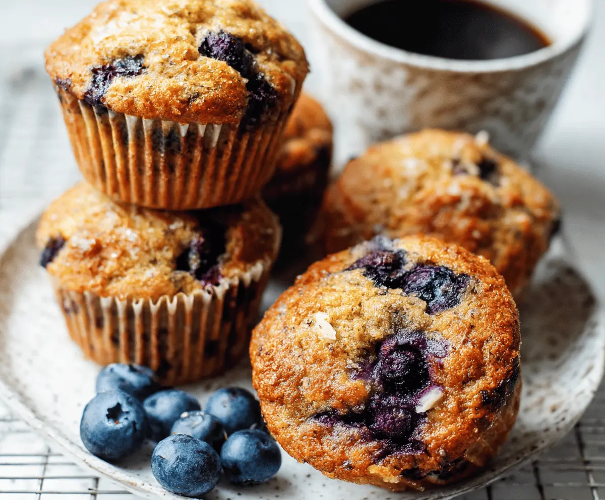 Blueberry Banana Breakfast Muffins