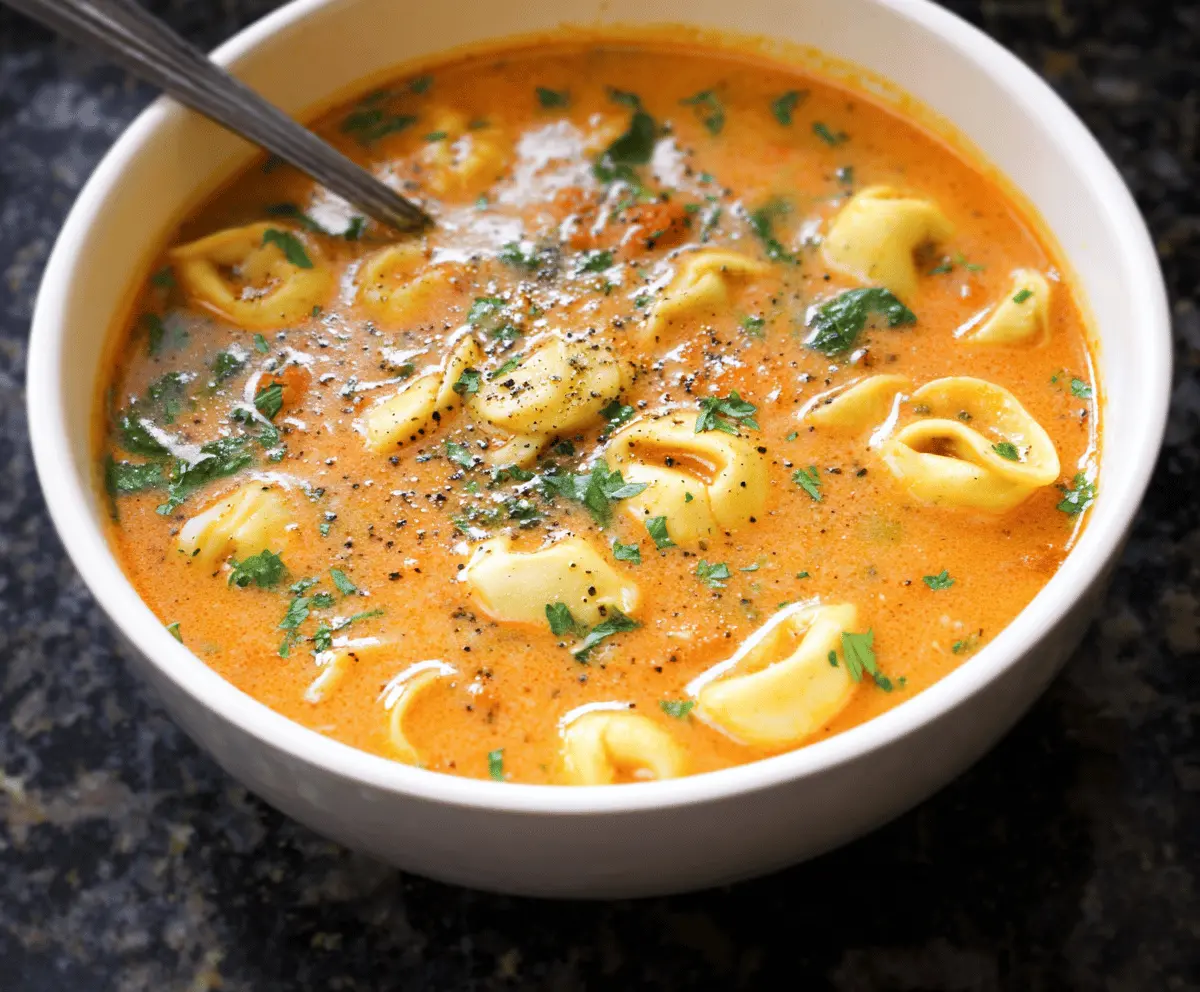 Cheese Tortellini Soup