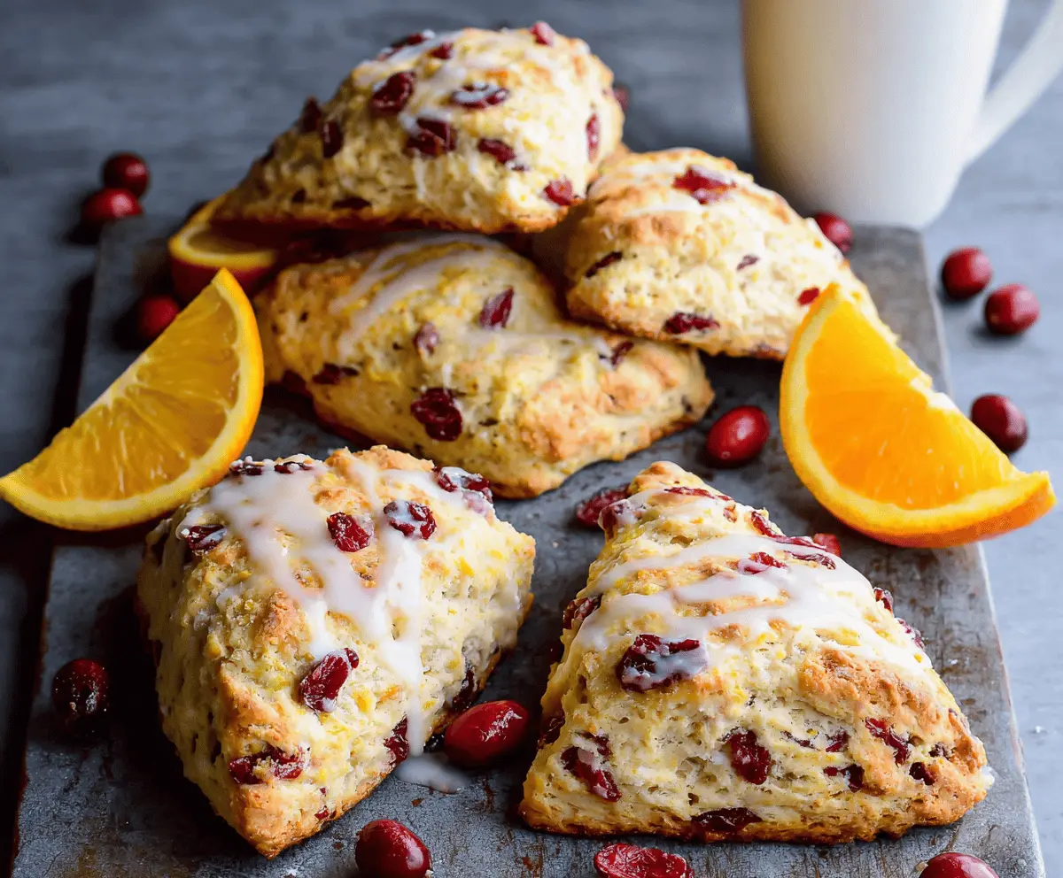 Cranberry Orange Scones
