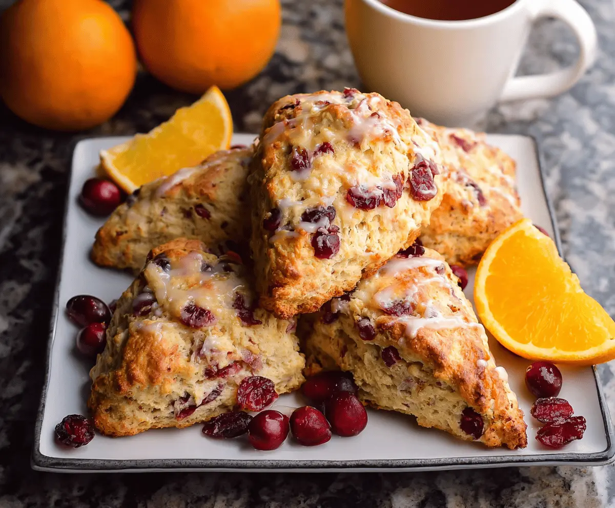 Cranberry Orange Scones