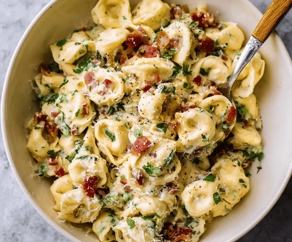 Creamy Tortellini Carbonara 