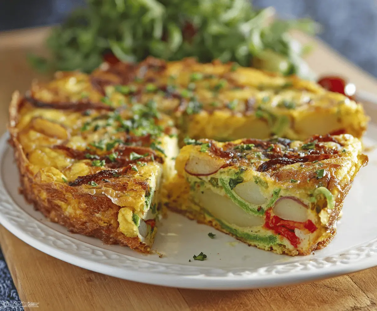 Easy Potato and Pepper Frittata