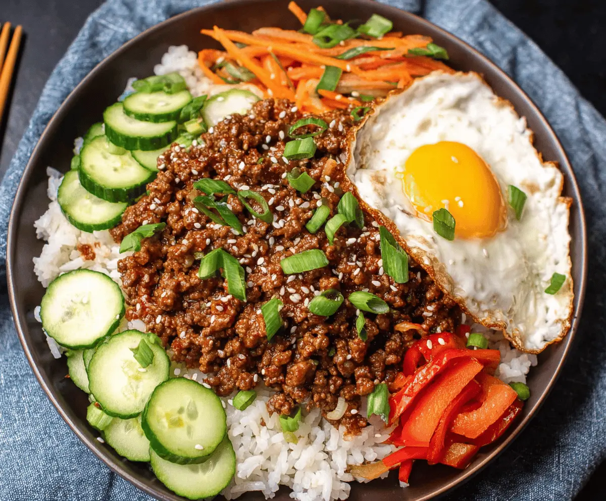 Korean Ground Beef Bowls