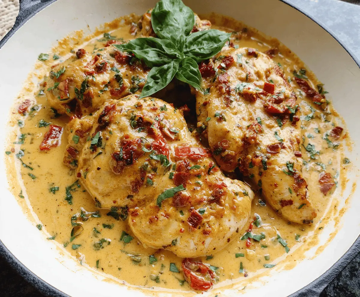 Marry Me Chicken with Creamy Sun-Dried Tomato Sauce
