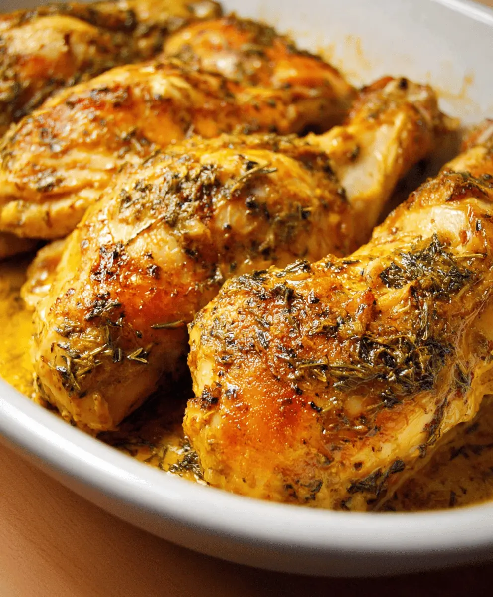 Mustard-Herb Baked Chicken