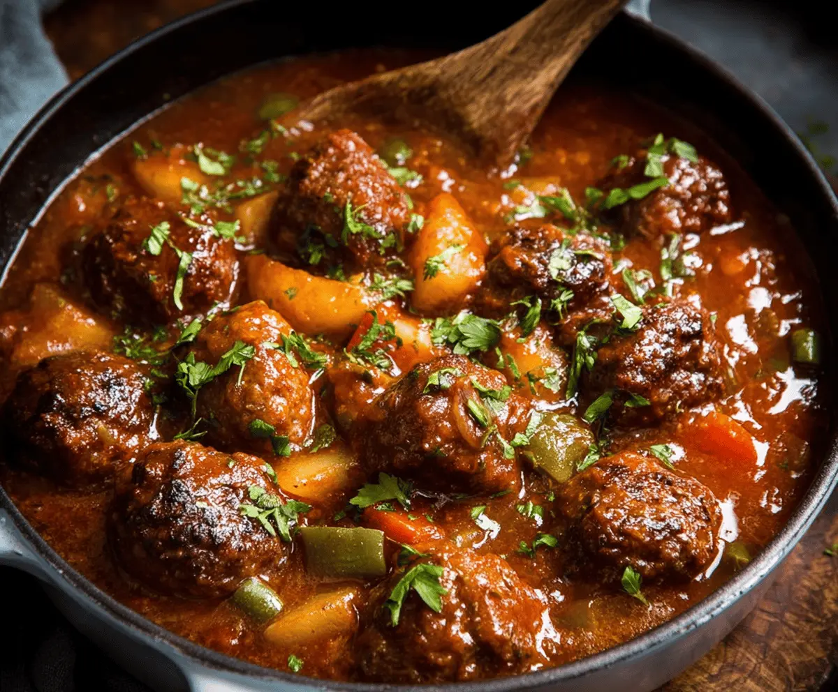 One-Pot Meatball Stew