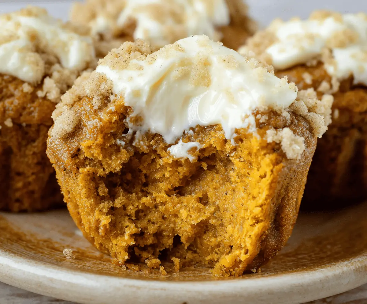 Pumpkin Cream Cheese Muffins