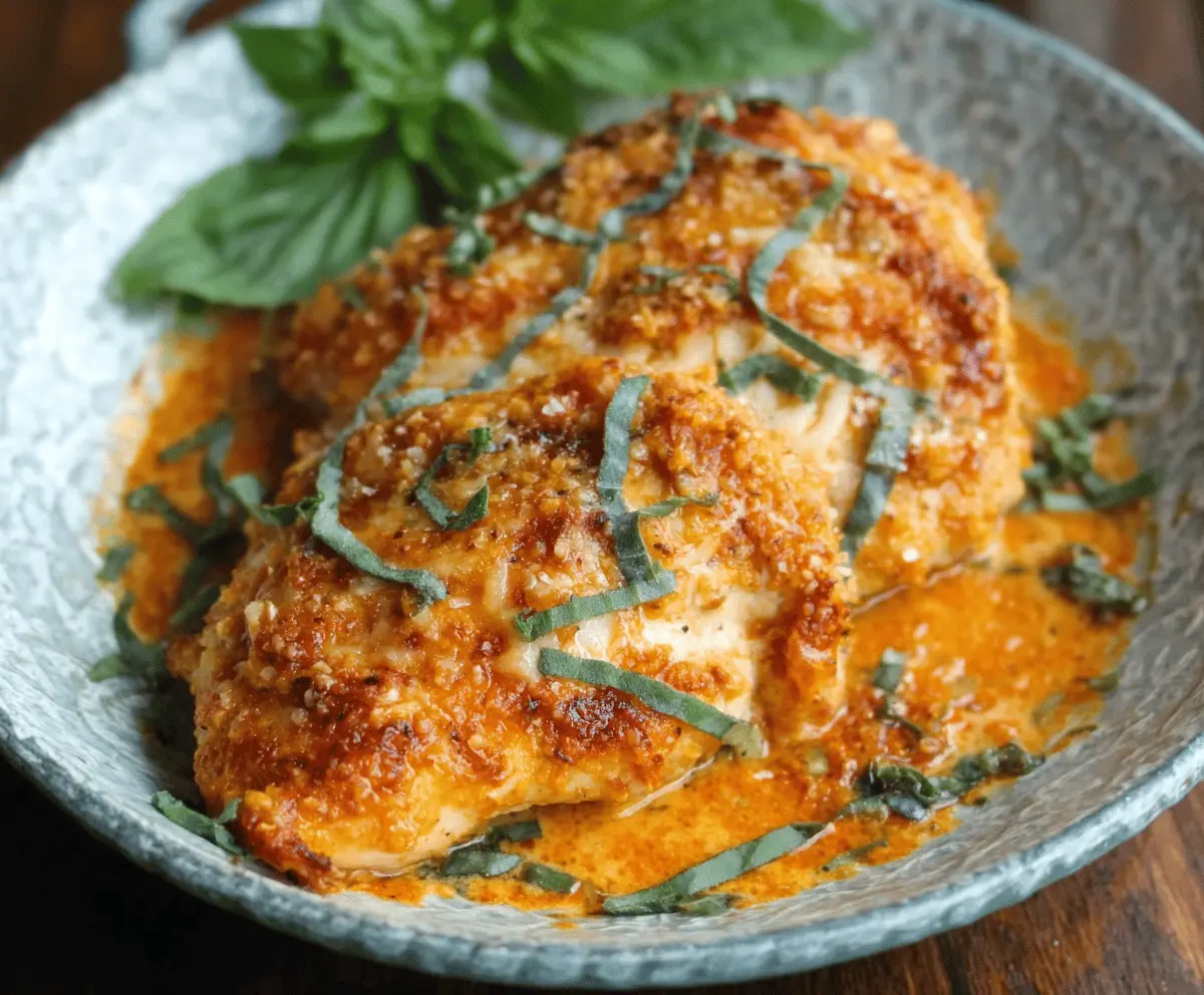Pumpkin Parmesan Chicken Skillet