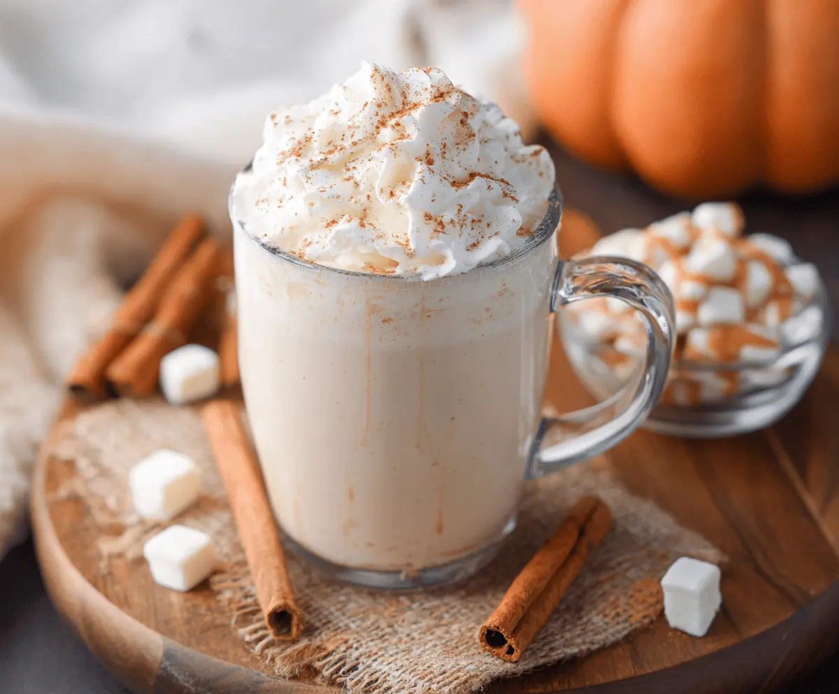 Pumpkin Spice White Hot Chocolate