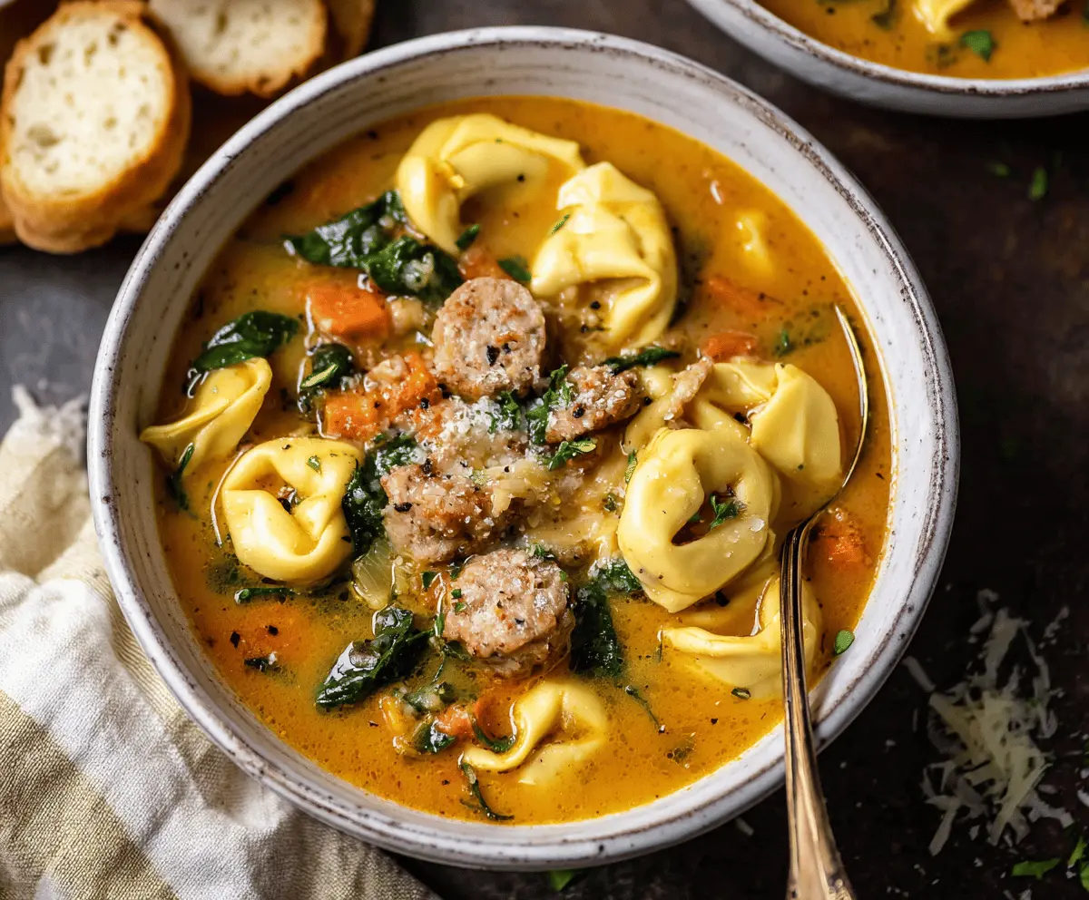 Sausage Tortellini Soup