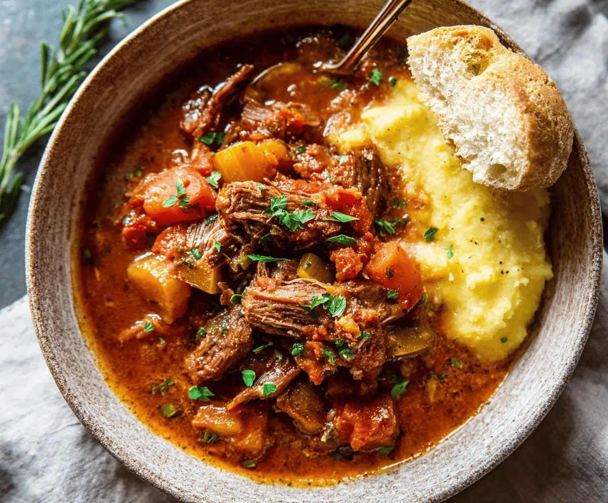 Slow Cooker Italian Beef Stew