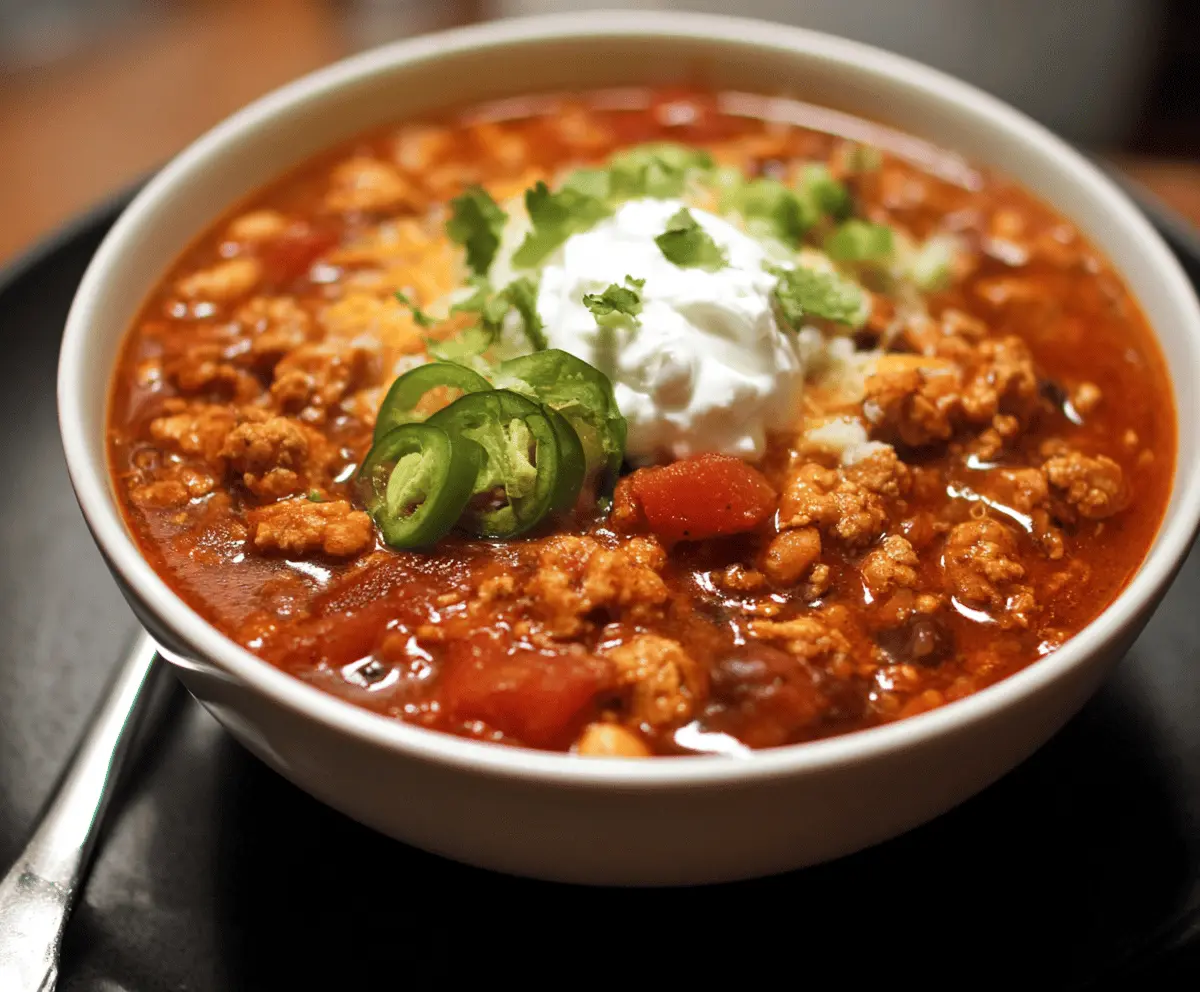 Smoky Chipotle Turkey Chili