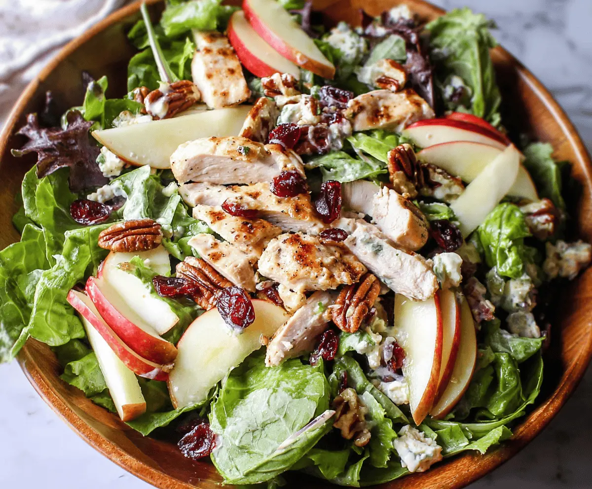 Apple pecan chicken salad