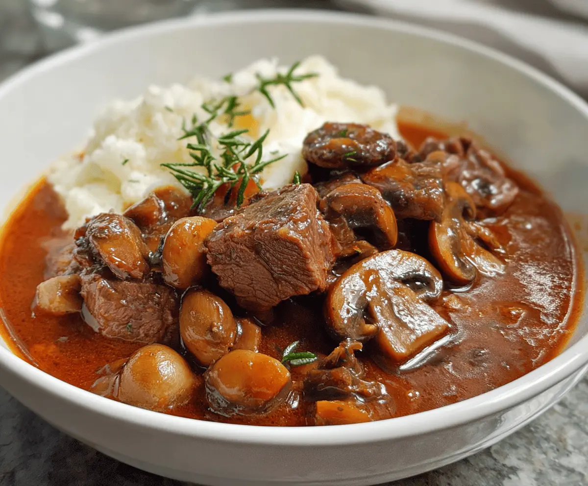 Beef and Mushroom Stew