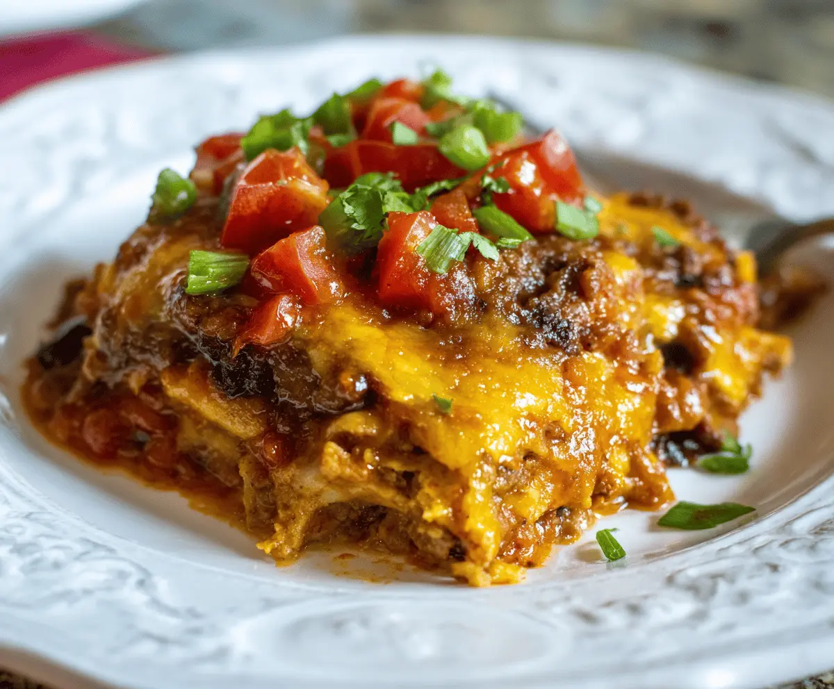 Beef Enchilada Casserole