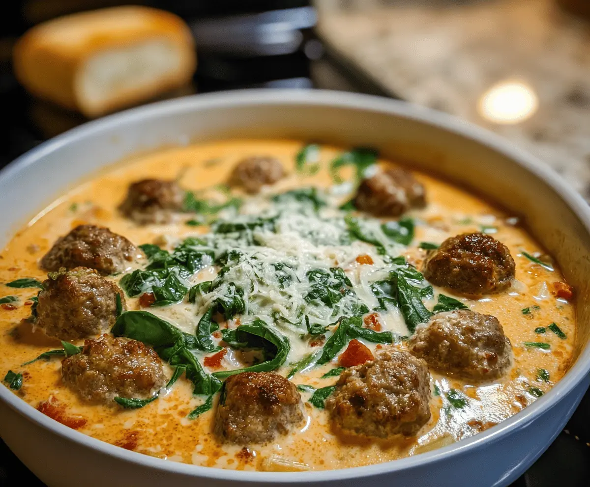 Creamy Italian Meatball Soup Recipe – Easy Comfort Meal
